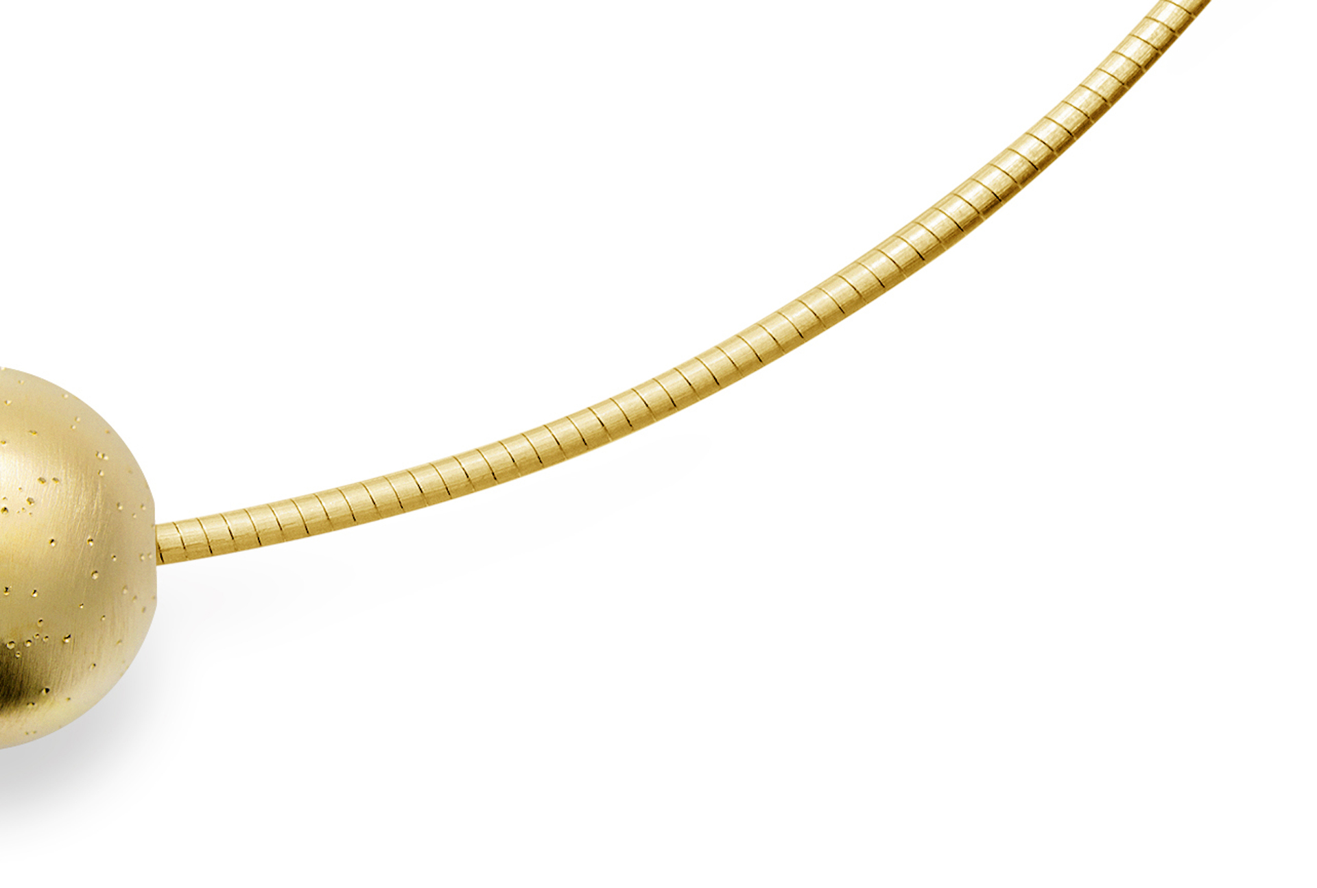 925/-  Omegareif Tonda mit Karabiner, vergoldet | 1,6mm, poliert