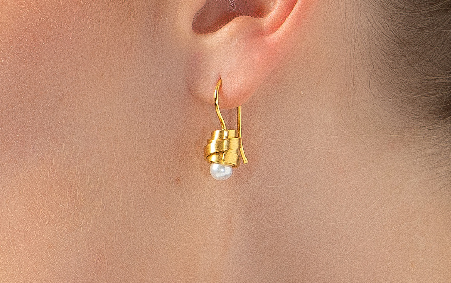 Ohrhänger Golden Pearl