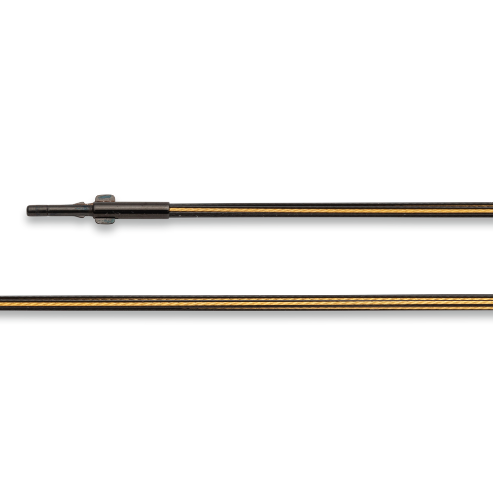 Edelstahl-Seil 15-reihig, schwarz, vergoldet | 0,36mm, 45cm, Doppelclipverschluss