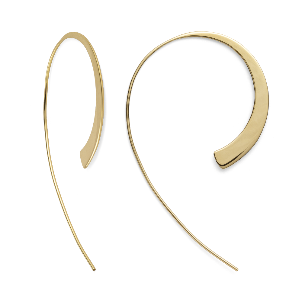925/- Ohrhänger, vergoldet | poliert